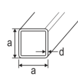 FORMROHR 30X30X3 S235JRH EN10219