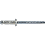 Blindniete FLARUKO: 4,8x10 - ALU/STAHL (4-6mm) - 500 Stk/Pkg