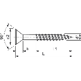 Speed Senkkopf 4x40 TG TX20 - 1000 Stk./Pkg.