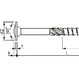 Speed Tellerkopf 8x100 TX40 - 50 Stk./Pkg.