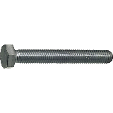 Sechskantschraube DIN 933: 6x16 - STAHL, verzinkt - 500 Stk/Pkg