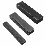 Vierkantrohr 40x20x2,5 Kanten gehämmert - 3000 mm