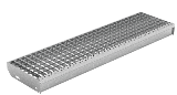Gitterrost-Normtreppenrost TS  600 FS 240 mm, MT 33x33 mm, TS 25x2 mm (rutschhemmend) *B*