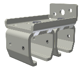 Doppel-Wandmuffe (Nr. 2)