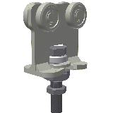 Rollapparat Doppelpaarig, zentral drehbar (Nr. 2) 200kg