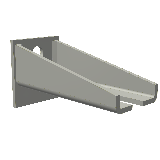 Muffenträger 2-fach 206mm (Nr. 3)