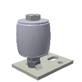 Aussenführungsrolle mit Platte