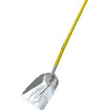 Alu Schaufel mit Stiel 400x330x2 mm Alu Schaufel mit Stiel 400x330x2 mm