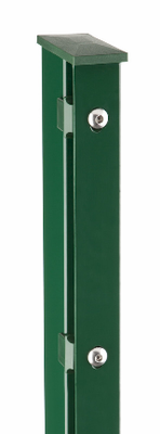 Pfosten mit Abdeckleiste "Typ KA" 60x40x2 1485 mm RAL 6005