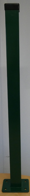 Pfosten mit Grundplatte 60x40x1300 (3) RAL 6005 ohne Verbinder Pfosten mit Grundplatte 60x40x1300 (3) RAL 6005 ohne Verbinder