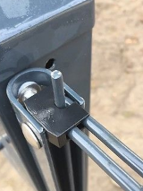 U-Zaunanschlussleiste 1240 mm feuerverz.
